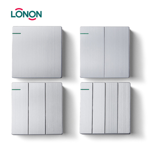 Ultra-Thin Silver Switch Wall Single <strong>Double</strong> <strong>Control</strong> Panel Household Electrical Switches and Socket Indian - Product Image 2