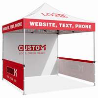 Carpa con Impresión por Sublimación de Tinta, Estructura de Aluminio, Uso en Interiores/Exteriores, Impermeable, Tamaños Personalizados para Publicidad y Promoción