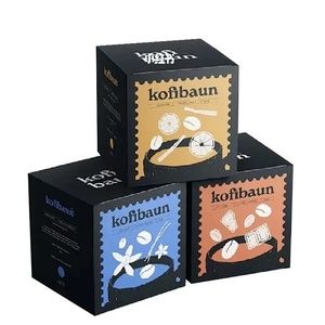 Custom British Style Drip Coffee <b>Box</b> White Cardboard <b>Foldable</b> Food Packaging with Logo Printing - Product Image 1