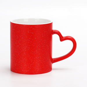 Taza de Café Mágica Personalizada de 11 oz <span class=keywords><strong>con</strong></span> Asa en Forma de Corazón, Porcelana Mate <span class=keywords><strong>con</strong></span> Brillo, Apta para Microondas, Sublimable, Cambia de Color - Product Image 4