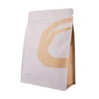 Stampati personalizzati Serratura della Chiusura Lampo di Imballaggio Per Alimenti Marrone Kraft Sacchetto di Carta Con Il Logo