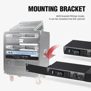 Système de monitoring intra-auriculaire sans fil avec microphone à condensateur métallique, casque <span class=keywords><strong>pour</strong></span> l'enregistrement en <span class=keywords><strong>studio</strong></span> et le chant - Product Image 4