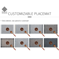 Meilleur design de set de table en textilène, forme rectangulaire, set de table personnalisé pour la décoration des tables de restaurant