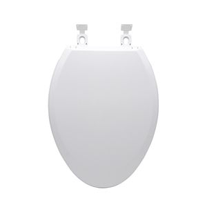 Siège de Toilettes Allongé Moderne en PP Plastique Forme en V, Facile à Nettoyer, Installation Simple, <span class=keywords><strong>Abattant</strong></span> à Fermeture Silencieuse, Fonction de Fermeture Lente pour Salle de Bain - Product Image 3