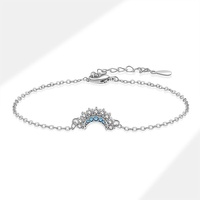 Bracelet de couple transfrontalier Europe-Amérique, motif Lune et Soleil, orné de diamants, en fer électroplaqué, accessoire de mode populaire et tendance