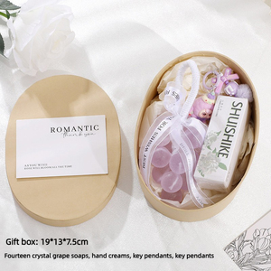 Regali di Compleanno e di Benvenuto, Set <span class=keywords><strong>Regalo</strong></span> Creativo per Migliore Amica, Sapone Artigianale all'Olio di Cocco e Uva - Product Image 4