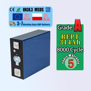 EU Stock 314Ah LiFePO4 Prismatic <b>Battery</b> Cell 3.2V Grade A 8000 Cycles CE UN38.3 EU Stock <b>48V</b> Solar Storage Deep Cycle Akku - Product Image 1