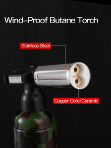 GF926-encendedor de butano portátil, válvula de recarga, quemador de cocina, antorcha culinaria para exteriores - Product Image 4