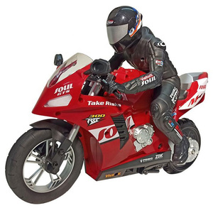 Motor Sepeda Motor Listrik Kendali Radio 2.4G 1/6, Mainan Motor Balap RC Stunt Berdiri Seimbang Sendiri dengan 6 Sumbu Giroskop - Product Image 2