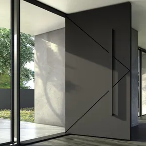Zırhlı kapılar için yüksek güvenlik çelik ahşap iyi fiyat daire çelik salıncak grafik tasarım Modern alüminyum kanat kapı iç
