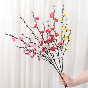 Guirlande décorative en fleurs de prunier blanches artificielles, fleurs d'hiver, décoration de la maison, fête, mariage, jardin, bricolage - Product Image 3