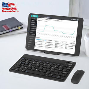 Ultra-Slim Rechargeable <b>Bluetooth</b> Keyboard <b>Mouse</b> Combo Small Portable Compact <b>Bluetooth</b> Keyboard and <b>Mouse</b> Combo for iPad - Product Image 1
