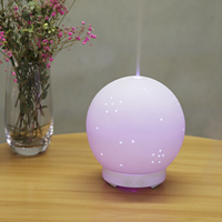 Diffuseur d'aromathérapie d'huile essentielle en céramique humidificateur d'air ultrasonique avec veilleuse humidificateur de brume fraîche