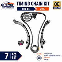 Bộ Kit Xích Thời Gian Mới Bằng Thép Hợp Kim 7 Chi Tiết Cho Xe Hiace Regius Ace Granvia Jinbei Grace TRH200 TRH213 2.0L 1TR-FE 2004-2016 Mã OE 13506-75030