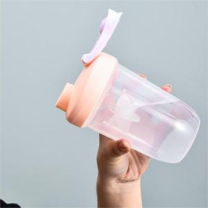 Sans BPA 400ml Protéine Poudre Shaker Tasse Portable Sport Bouteille D'eau En Plein Air Fitness Bouteille D'eau avec logo Personnalisé - Product Image 6
