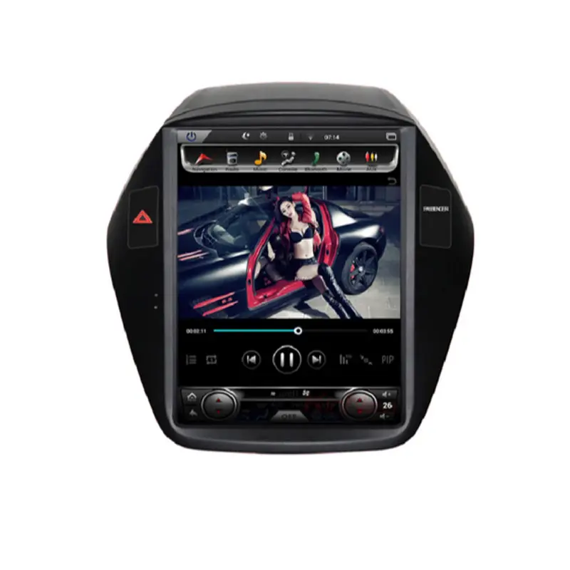 Màn Hình Thẳng Đứng Tesla Android 11 Đài Phát Thanh Xe Cho Hyundai Tucson Ix35 DVD Đa Phương Tiện Máy Nghe Nhạc GPS Navigation 4G 2009 - 2014
