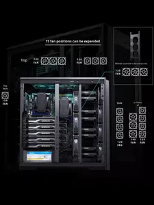 PHANTEKS Windrunner enthoo Pro ATX เซิร์ฟเวอร์620PC เวิร์กสเตชันระดับเต็มรูปแบบบริการระดับองค์กร NAS แชสซีพร้อมพัดลม - Product Image 5