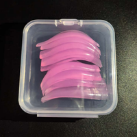 Boucliers de levage de cils en silicone auto-adhésifs souples Boucliers de levage de cils réutilisables sans colle