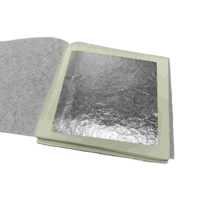 100% ピュアシルバーリーフ6X6 cm個別ラップ,豪華なクラフト金メッキと食品装飾 - Product Image 2