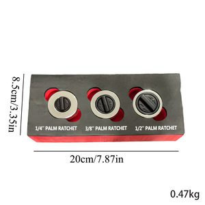 Mini 3-Piece Reversible <b>Ratchet</b> Socket Wrench Set Auto Repair <b>Tool</b> with EVA Storage Box - Product Image 4