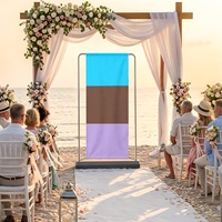 Toile de fond en polyester personnalisée Androsexual série arc-en-ciel gay, idéale pour les cérémonies thématiques et les rassemblements festifs, ornement de bannière