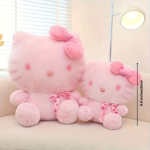 Muñeca de Peluche Hello Kitty de 25 <span class=keywords><strong>cm</strong></span> (9.8 Pulgadas) Totalmente Rosa - Adorable y Abrazable, Ideal para Regalos de Fiestas y Días Festivos - Product Image 1