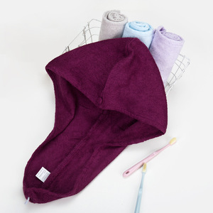 หมวกคลุมผมอาบน้ำผู้ใหญ่ ผ้าขนหนูเช็ดผมแห้งเร็ว ขนาด 25*65 ซม. ผลิตจากใยไผ่ เป็นมิตรกับสิ่งแวดล้อม ซึมซับน้ำได้ดี หนา แข็งแรง - Product Image 4