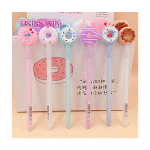 Papeterie <span class=keywords><strong>Kawaii</strong></span>, achat en ligne mignon, stylo à encre liquide coloré en forme de beignet, 1213 - Product Image 1