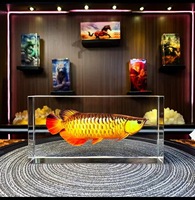 Ornement de boule de verre porte-bonheur Feng Shui chinois pour bureau, statue attirant la richesse
