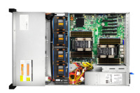 Boîtier de serveur en rack Gooxi personnalisé 2U 12 baies avec une profondeur de 670 mm, boîtier de serveur AI en acier, en stock