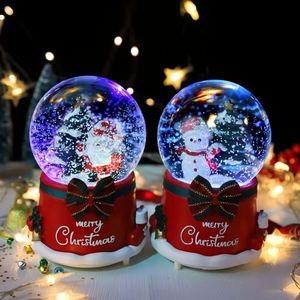 Hot Sale Custom Logo Printed Christmas <b>Gift</b> <b>Large</b> Bow Music <b>Gift</b> <b>Box</b> Santa Claus Crystal Ball - Product Image 2