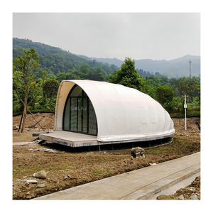 Meilleur Glamping 5m Luxury Glamping Permanent Lodge Tentes Maison pour Jungle Resorts <span class=keywords><strong>Cabane</strong></span> De jardin - Product Image 1