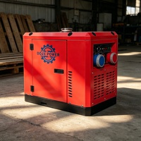 Générateur diesel silencieux 6/7/8KW, conception insonorisée, 220V monophasé ATS AVR, petit groupe électrogène portable pour maison, yacht, croisière