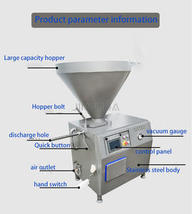 Remplisseuse électrique multifonctionnelle industrielle sous vide pour saucisses hachoir à viande remplisseur de saucisses remplisseur de saucisses remplisseur de saucisses - Product Image 5