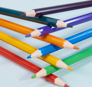 Ensemble de crayons de couleur personnalisés avec logo, motifs de dessins animés multicolores, papeterie - Product Image 4