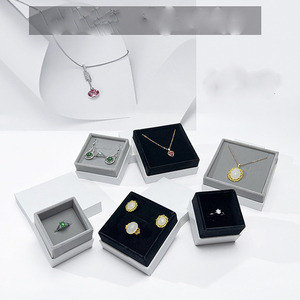 Hot Selling Customized Logo Luxury Cardboard Jewelry <b>Box</b> with Buckle Closure for Earrings Necklace Ring <b>Storage</b> New Arrival - Product Image 3