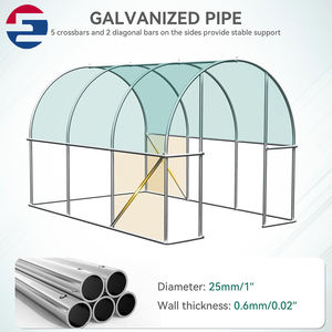 Piccolo <span class=keywords><strong>Tunnel</strong></span> Portatile per Esterni con Telaio in Alluminio e Acciaio, Facile Installazione - Product Image 4
