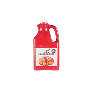 Jarabe de melocotón dulce y jugoso concentrado para té de burbujas, bebidas frías y bebidas comerciales de cafeterías - Product Image 1