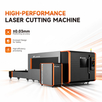 Machine de découpe laser à fibre de précision LEA-DC à double échangeur, haute stabilité et entièrement encastrée