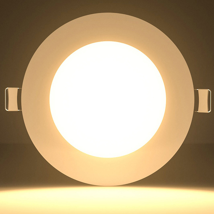 Modern Round Recessed Led Panel Light 6w Slim Aluminum Ceiling Surface Lamp Led Panel Light