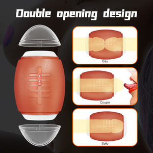 Rugby 10 inserzione di frequenza succhiare pene vibranti Trainer masturbatore elettrico aereo tazza massaggiatore di alta qualità giocattoli sessuali maschili - Product Image 3