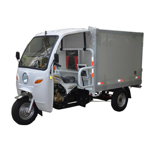 70km/h gasoline closed cargo box three wheels tricycle