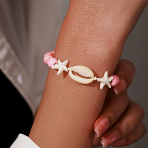Seashell <b>Bracelet</b> With Starfish And Cowrie Shells Adjustable Women's Jewelry For Vacation Gift Unisex Fashion <b>Beaded</b> <b>Bracelet</b> - Product Image 3