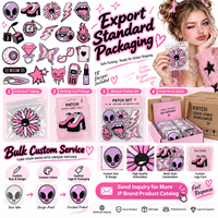 Patch brodé Y2K en gros, style grunge doux, rose et violet, motif papillon et cœur, rétro, thermocollant ou à coudre