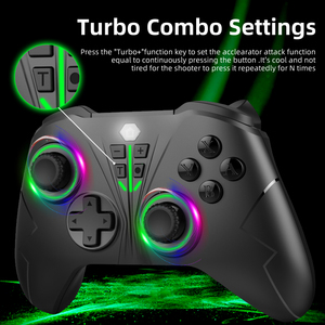 GAMINJA pengontrol Video Game ponsel PC nirkabel getaran ganda pengendali Joystick Game ponsel untuk PC Nintendo Switch - Product Image 6