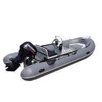 Haute vitesse en aluminium coque nervure 4.5m 15ft hypalon gonflable sauvetage plancher en aluminium rigide RIB bateau