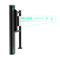 Porte battante transparente en acrylique avec détecteur de mouvement pour supermarché, kit d'utilisation pour une visibilité optimale