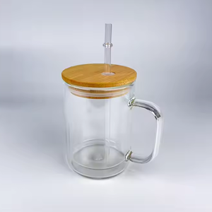 15OZ lớp bên ngoài rõ ràng đôi tường kính quả cầu tuyết chúng tôi kho RTS miễn phí vận chuyển cốc cốc tự làm tùy biến với xử lý - Product Image 3