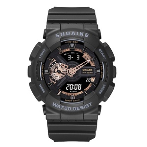 Montre-bracelet sport analogique-numérique de luxe en quartz pour homme, grande taille, tendance, double affichage, résistante à l'eau - Product Image 2