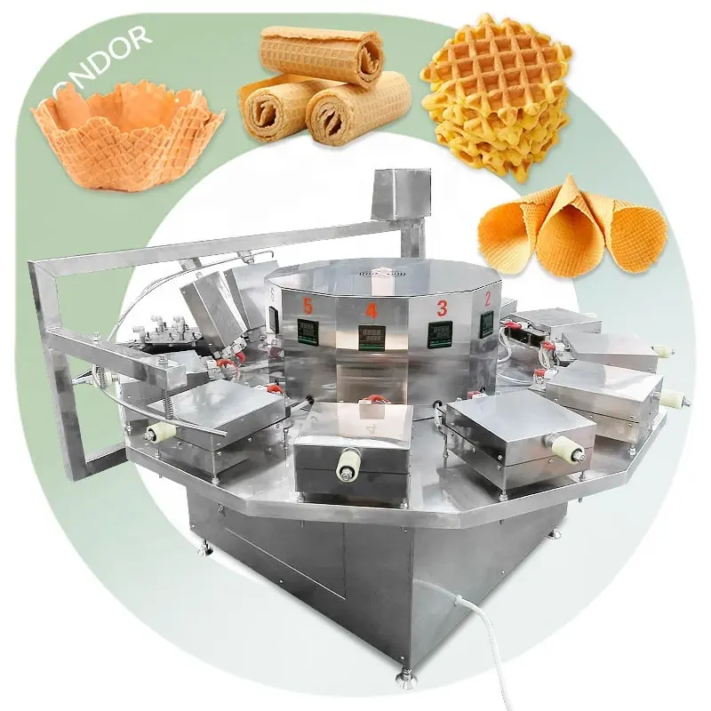 Yumurta rulo tam otomatik Waffle fincan Roll Roll yapmak yumuşak gofret bisküvi makinesi haddelenmiş şeker dondurma makinesi dondurma koni